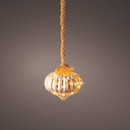 Lumineo Smokey Glass Onion Rope Light Warm White  20cm