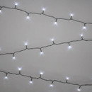 NOMA 480 Multi-Function LED String Lights, White – 35.9m in a zig zag design on a grey background