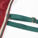 A close up view of the rug's straps.