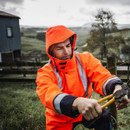 Kaiwaka Men's Stormforce TTMC-W Hi-Vis Parka - Orange