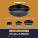 Precision Plus Non-Stick Loose Base Sandwich Tin - 20cm