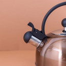 La Cafetire Stainless Steel 13 Litre Whistling Kettle - Copper