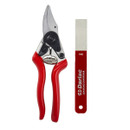 Darlac DP1034 Expert Fine Bypass Pruner & DP100F Fine Diamond Sharpener Bundle
