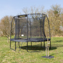 JumpKing 8ft x 11.5 ft Oval Combo Pro Trampoline