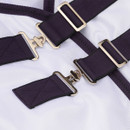 Weatherbeeta ComfiTech Essential Mesh Combo Neck Lightweight Fly Rug - White/Purple/Black