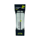 A sleek silver thermal flask in packaging, labelled "Nordrock Thermal Flask 500," designed for temperature retention and durability.