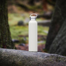 Natural Life Stainless Steel Bottle with Bamboo Lid, Stone - 750ml