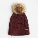 Barbour Women's Penshaw Beanie & Scarf Gift Set - Bordeaux