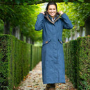 Baleno Women's Kensington Full Length Riding Coat - Navy Blue