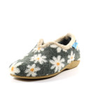 Lunar Women's Daisy Flower Slippers - Grey