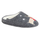 Jo & Joe Women's Reindeer Mule Slippers - Grey