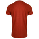 Weird Fish Men's Fished Organic Branded T-shirt - Burnt Henna