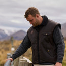 Swanndri Men's Foxton Wool Lined Oilskin Vest - Brown