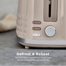 Tower Solitaire 2 Slice Toaster - Latte