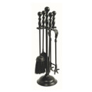 Mansion Duchess Fireplace Companion Set, 19in - Black