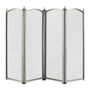 Mansion Pewter 4-Fold Fire Screen - 64cm