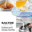 Salter Glass Electric Kettle, 1.7Litre - Iridescent Finish