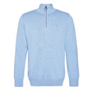 Barbour Men's Half Zip Jumper - Dark Chambray