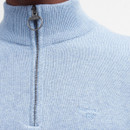 Barbour Men's Half Zip Jumper - Dark Chambray