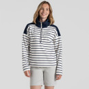 Craghoppers Women's Lily Half Zip Fleece - Blue Navy Stripe