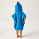 Regatta Children's Animal Towel Robe - Bubbles The Shark (Hawaiian Blue)