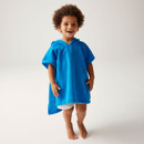 Regatta Children's Animal Towel Robe - Bubbles The Shark (Hawaiian Blue)