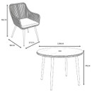 Wild Garden Malta 4 Seater Rattan Garden Furniture Dining Set