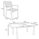 Wild Garden Alma 8 Seater Aluminium Garden Furniture Dining Set With Extendable Table