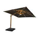 Hartman Seychelles Cantilever Square Bluetooth Parasol, 3m - Dark Grey