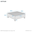 Kettler Palma Signature 7 Seater Corner Lounge Garden Furniture Set - Oyster