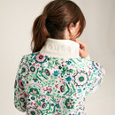 Joules Women's Burnham Half-Zip Sweatshirt - Cream Paisley