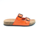 Heavenly Feet Women's Harmony2 Two Buckle Slider - Orange