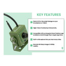 Green Feathers WiFi Bird Box HD Camera