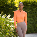 LeMieux Womens  Zip Base Layer - Apricot