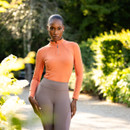 LeMieux Womens  Zip Base Layer - Apricot