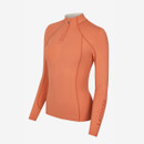 LeMieux Womens  Zip Base Layer - Apricot