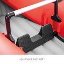 Adjustable footrest inside the Intex Excursion Pro K1 inflatable kayak