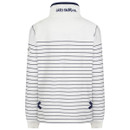 Lazy Jacks Women's Super Soft Striped Sweatshirt - White