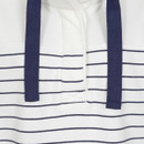 Lazy Jacks Women's Super Soft Striped Sweatshirt - White