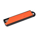 A black and orange blade carrier, shown from a top angle. The design is sleek and modern, conveying practicality.