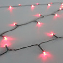 A close up view of the red LED lights.