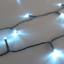A close up view of the blue LED lights.