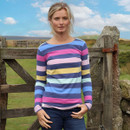 Lazy Jacks Women's Multistripe Breton Top - Twilight 