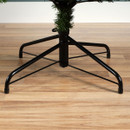 Strong folding metal stand designed to provide stable support for a slim artificial Christmas tree and easy seasonal assembly.