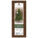 Retail packaging for a pre-lit artificial Christmas tree with switchable warm white and multi-coloured LED lights, realistic foliage and easy assembly.