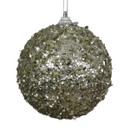 Rosemary Green Sequin & Bead Foam Bauble