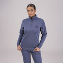 Shires Aubrion Women's Serene Half Zip Sweatshirt - Blue