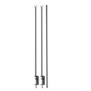 Unassembled table stand in silver