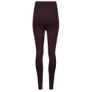 Front view of the wine coloured Lilliane Leggings