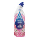 A bottle of pink peony scented toilet gel cleaner.